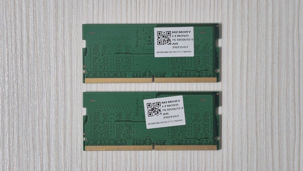 2 x 8GB DDR5 4800MHz SODIMM