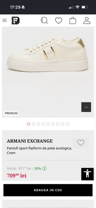 Adidași Armani Exchange.