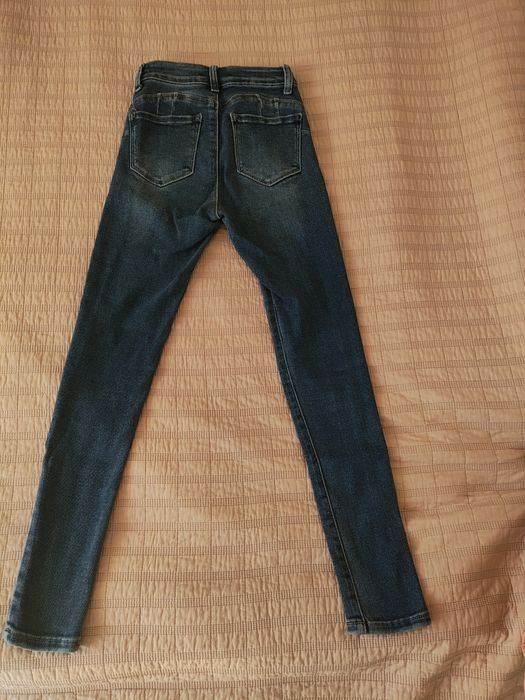 Детски ластични дънки деним