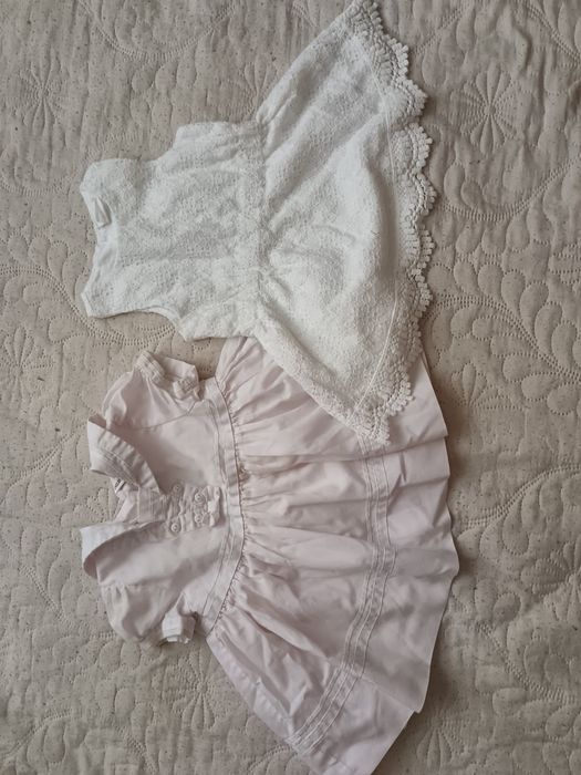 Роклички 3-6 месеца бебе рокля кръщене