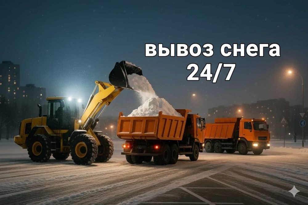 Вывоз снега камаз