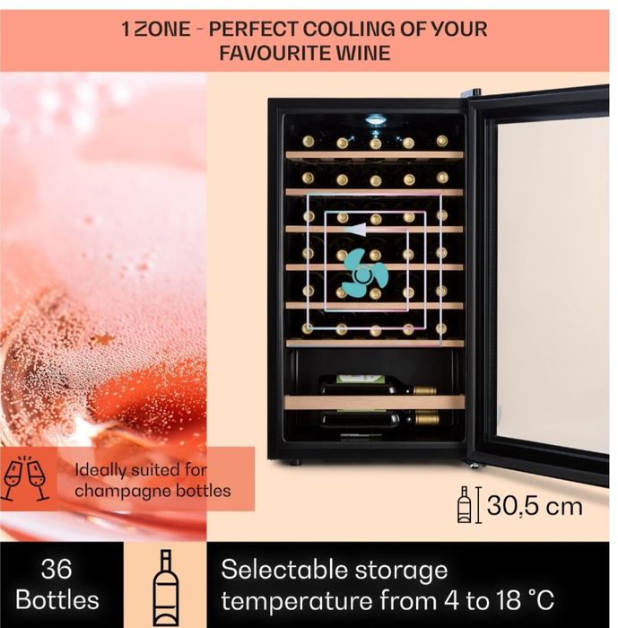 Хладилна витрина Klarstein 95L