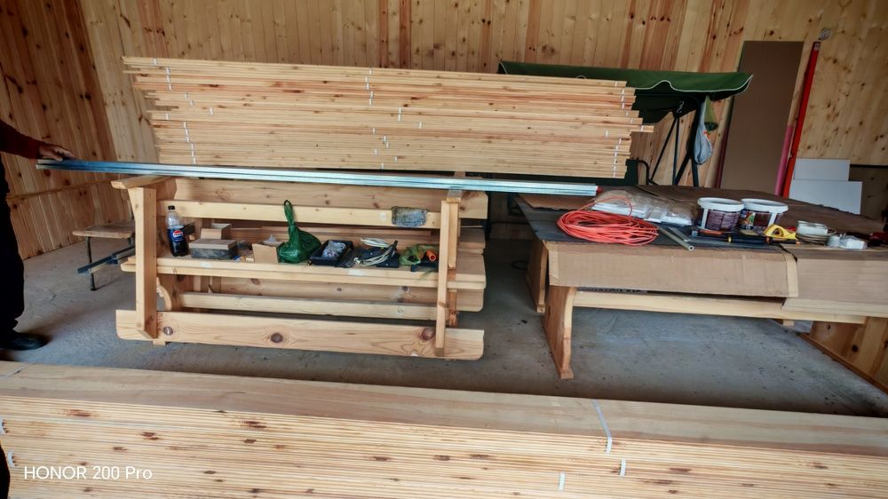 Продавам дървена  ламперия