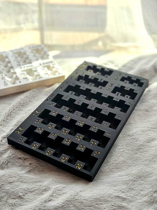 Монетник Евро монети с износоустойчив текст и цифри / Euro Cent Coins