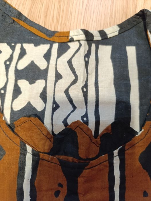 Tunică din bumbac, print african, măsura L/XL