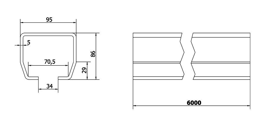 Kit sistem poarta autoportanta industriala , porti industriale max 9m
