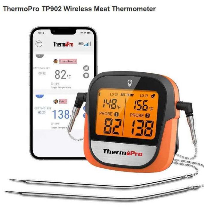 ThermoPro TP902 – Bluetooth термометър за месо и барбекю