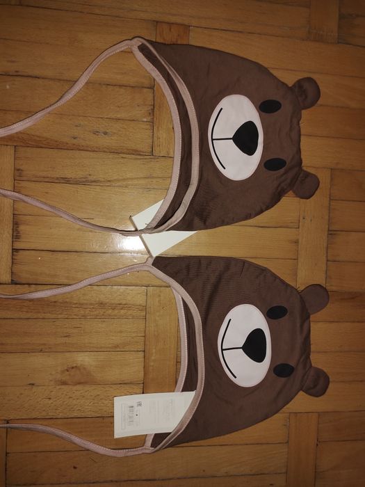 Шапка чепчик мишка шапка с ушками в наличии новые размер есть на 1.1.5