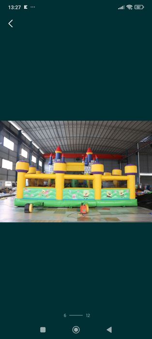 Надуваема пързалка, батут, атракциони