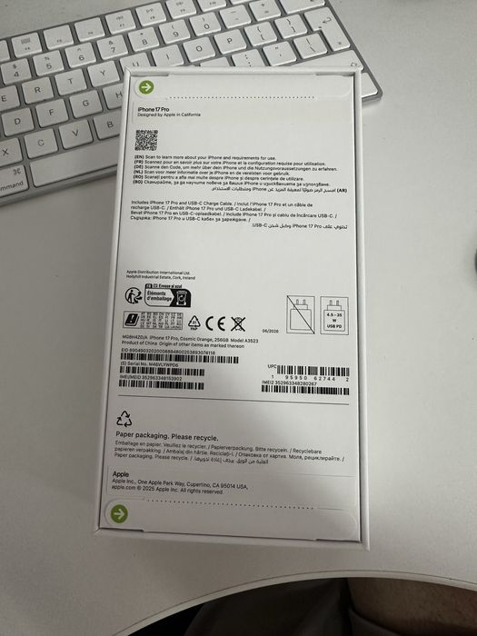 iPhone 17 PRO 256 GB Orange Sigilat 12 luni Garantie