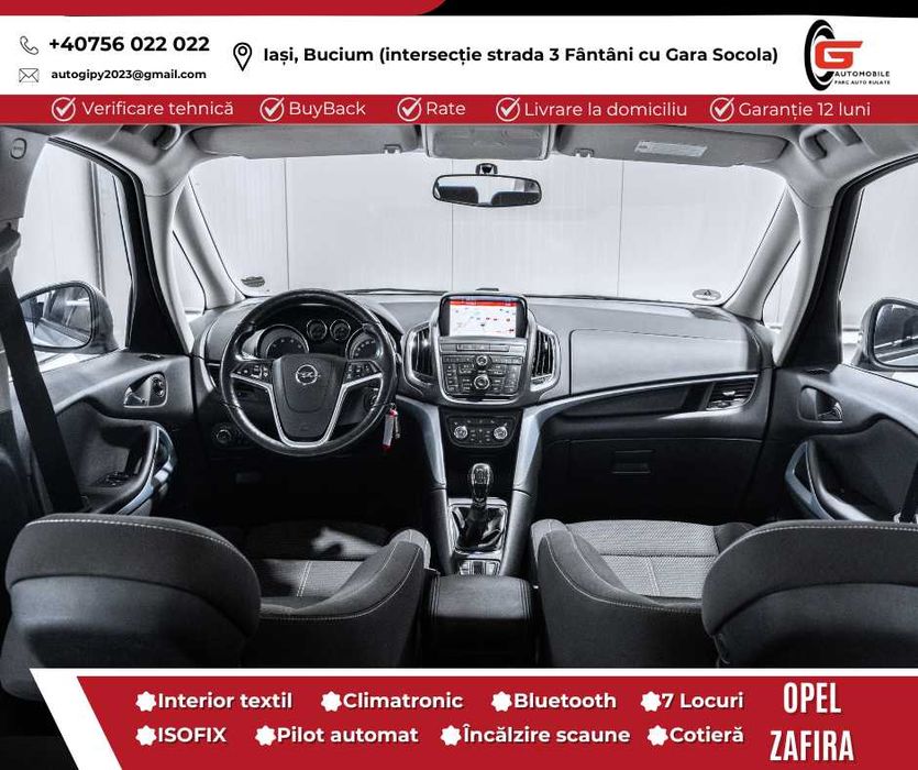 OPEL ZAFIRA 7Locuri Fab2015 Diesel Xenon Navi Climatronic Scaune sport