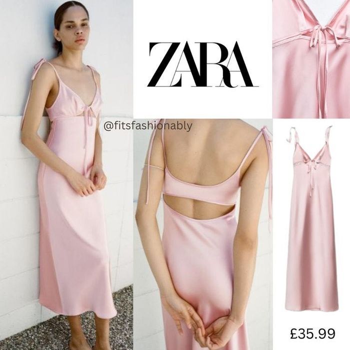 Сатенена рокля ZARA