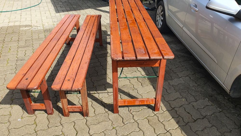 Set berărie masa cu 2 bănci