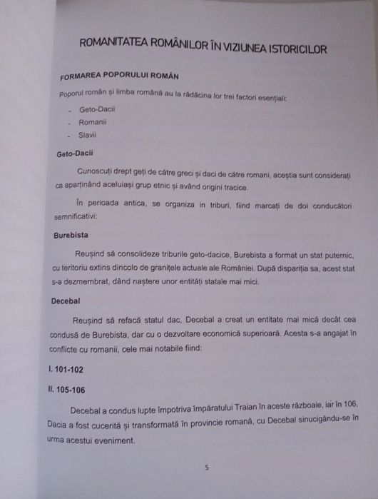 Materia structurată bacalaureat - Istorie