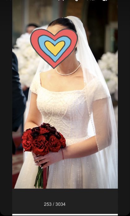 Rochie de mireasa cu corstet reglabil