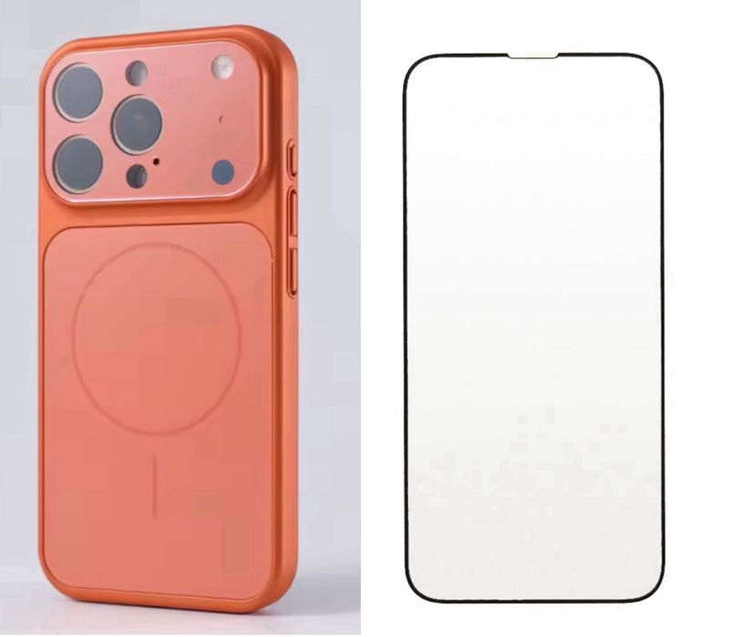 Husa MagsLens si Folie Sticla Clara - Iphone 15/15 PRO/15 PRO MAX