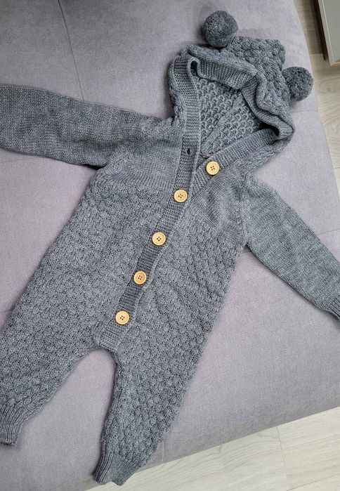 Зимен плетен гащеризон