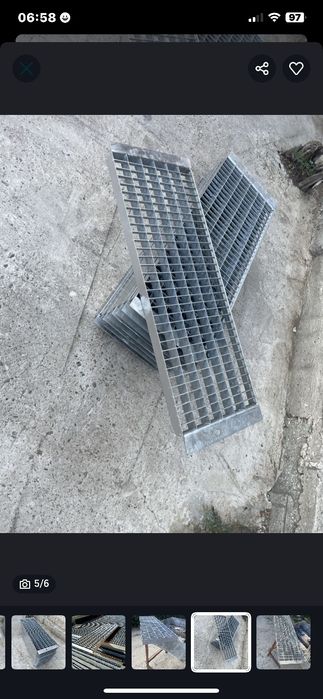 Trepte zincate  100/30