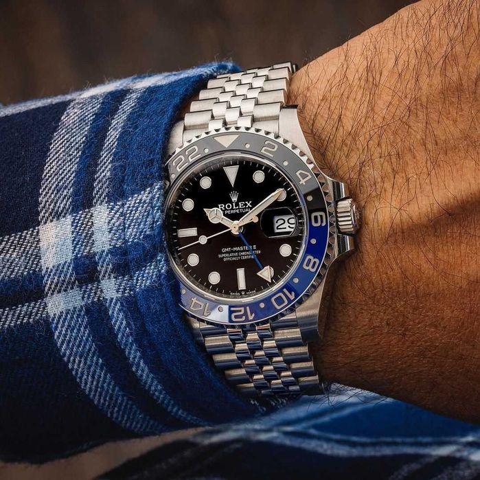 rolex gmt-master batman jubilee