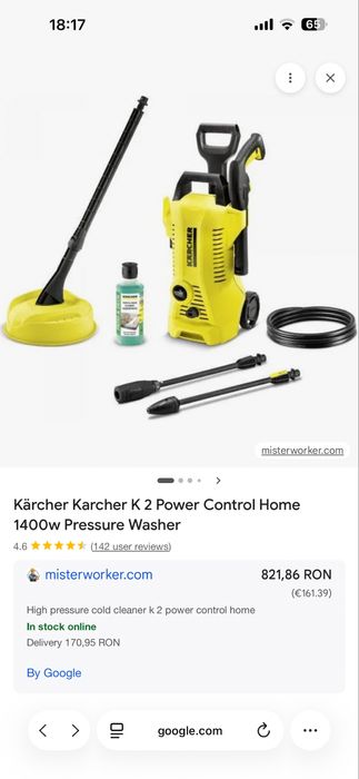 Karcher k2.56 Aparat de spalat presiune import Anglia