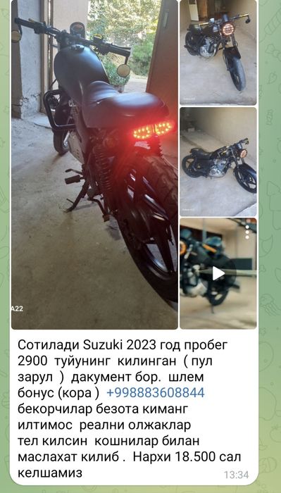 Moto satladi suzki 2023