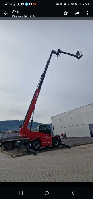 Inchirieri  nacele constructi si telehander ,manitou,