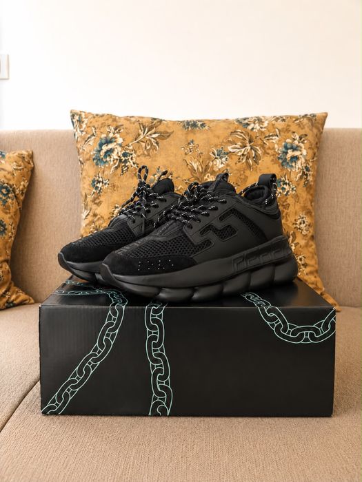 Adidasi Versace Chain Reaction Black Edition