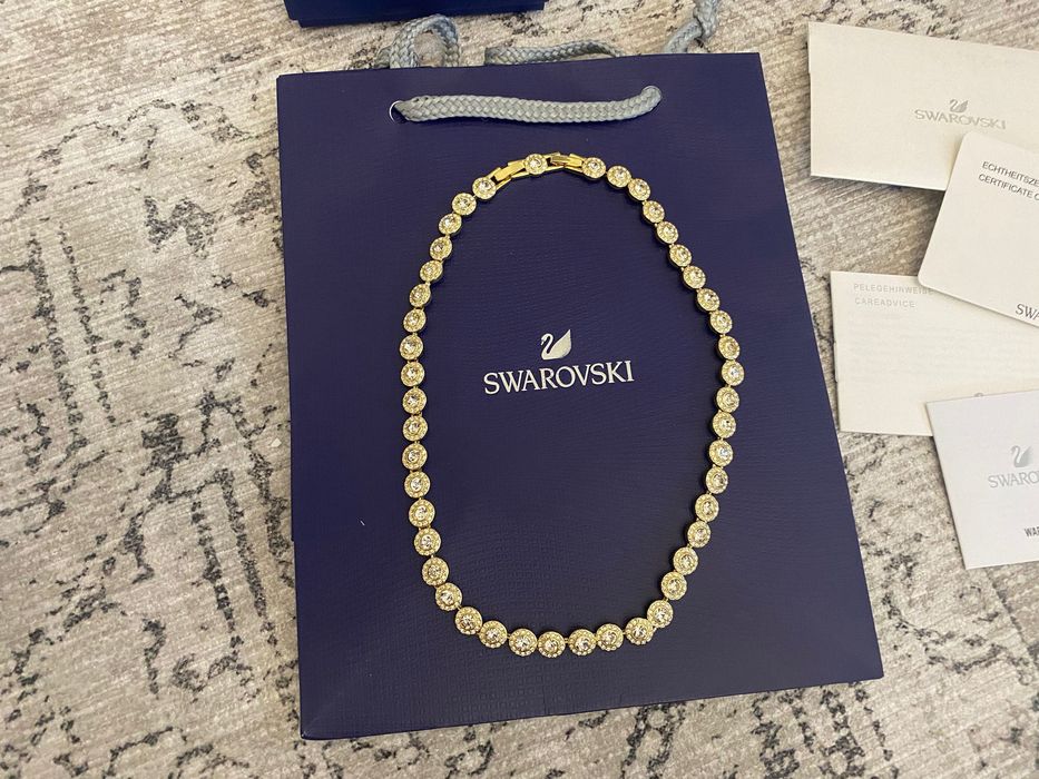 Colier Swarovski angelic auriu