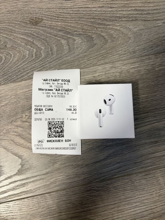 Чисто нови запечатани Apple AirPods 4 ANC