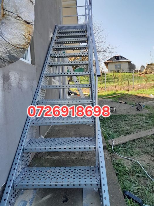 Confectionam scarii metalice zincate exterioare și pentru incendii ,
