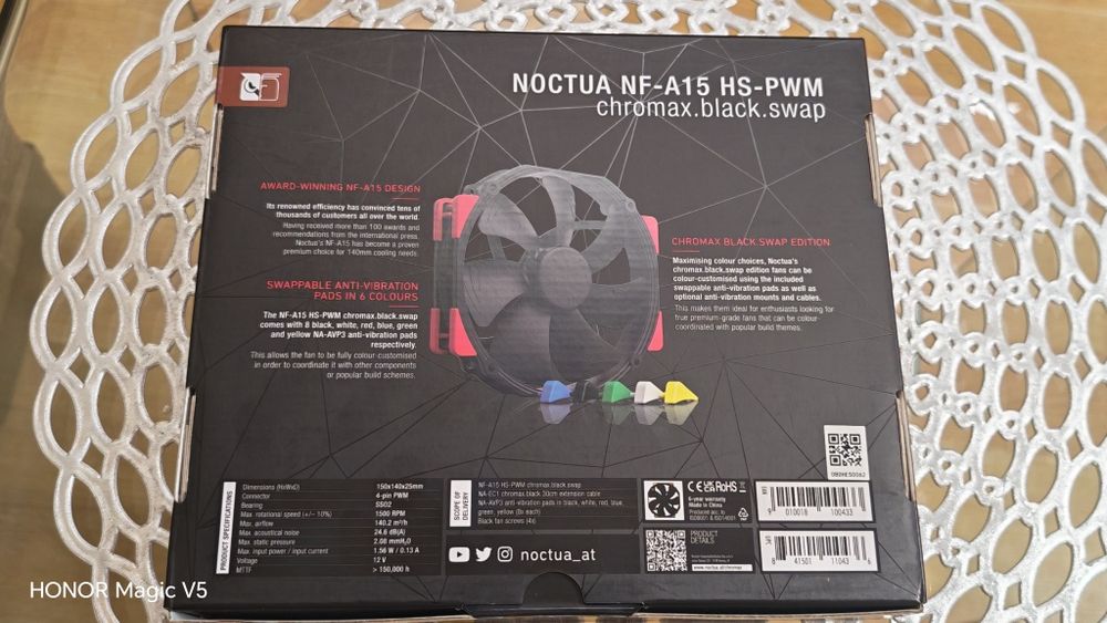 Ventilator Noctua NF-A15 HS-PWM chromax.black.swap - Nou, sigilat/nefolosit