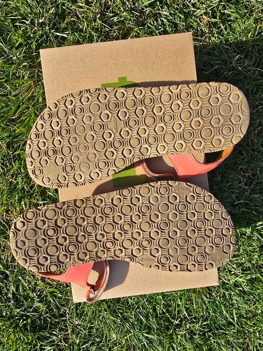 Дамски сандали Froddo barefoot flexy flowers Coral, номер 37