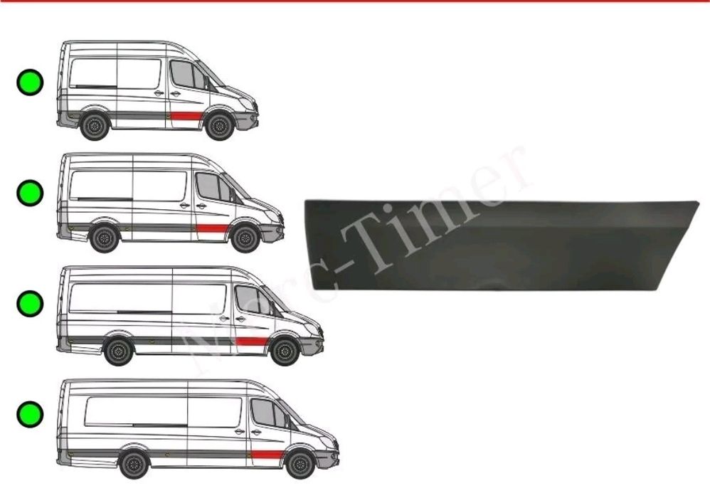 Bandou Ușă Față Sprinter 2018 - 2025 TOATĂ GAMA DE BANDOURİ NOİ OFERTĂ