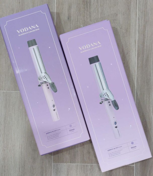 КЕРАМИЧНА маша за коса Южна Корея - VODANA Glamwave Curling Iron