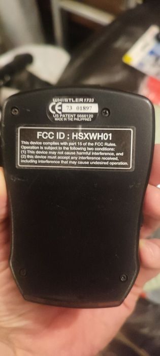 Whistler 1733 радар детектор