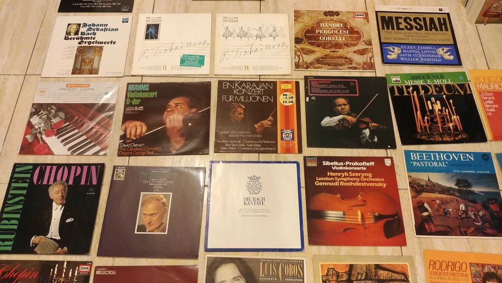 Muzica clasica colectie viniluri si cd in stare excelenta, editii vest
