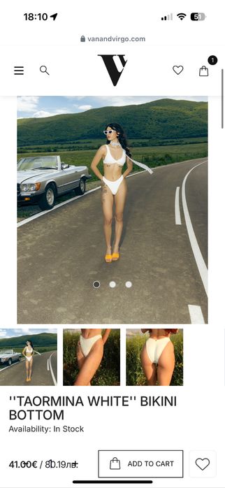 Бански Van&Virgo ''TAORMINA WHITE''.
