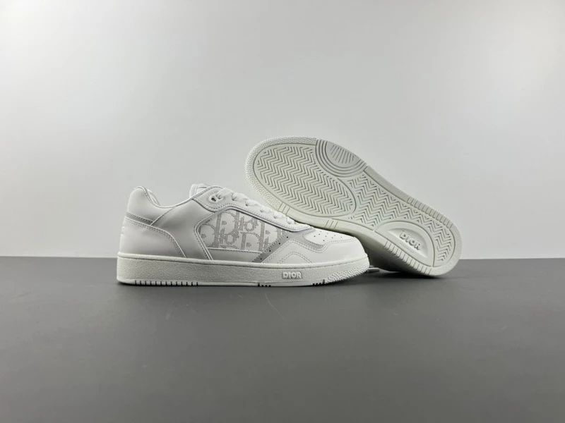 CD B27 Low-Top White Calfskin