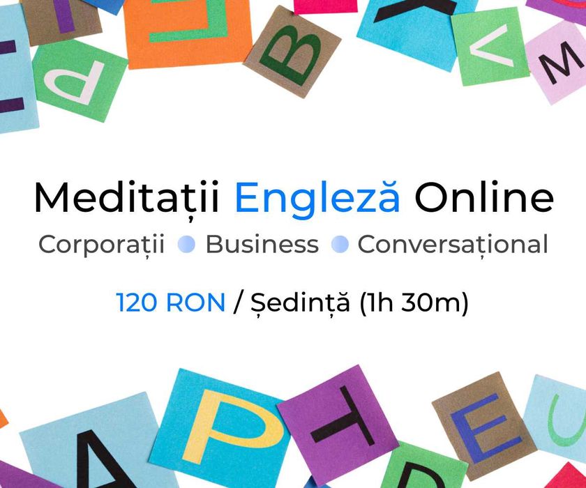 Meditații Engleză Online – Folosită în Corporații, Business sau Conversațional.
