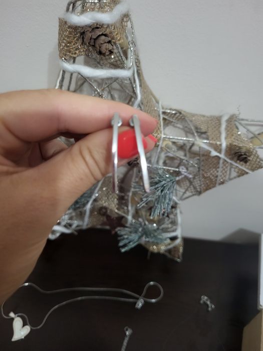 Обици пръстени синджирчета