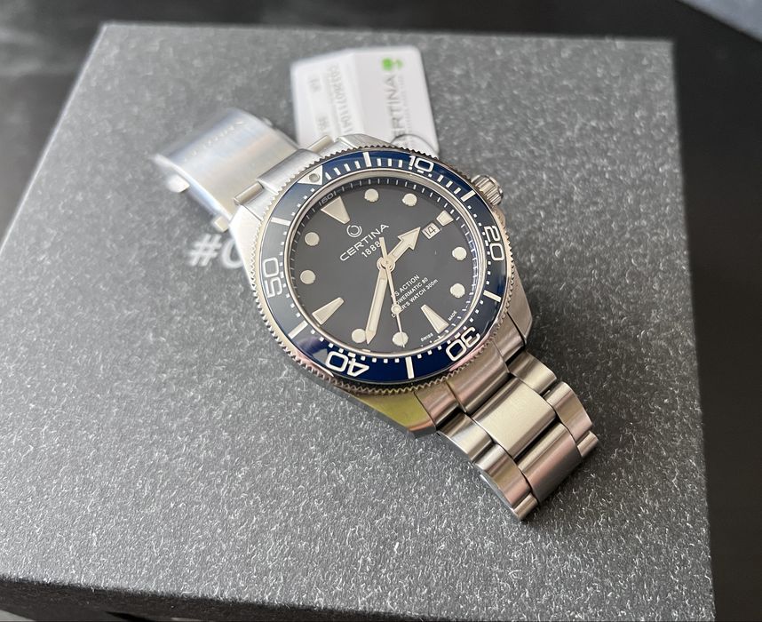 Като НОВ Certina 43mm 300m Powermatic 80 DS Action C032.607.11.041.00