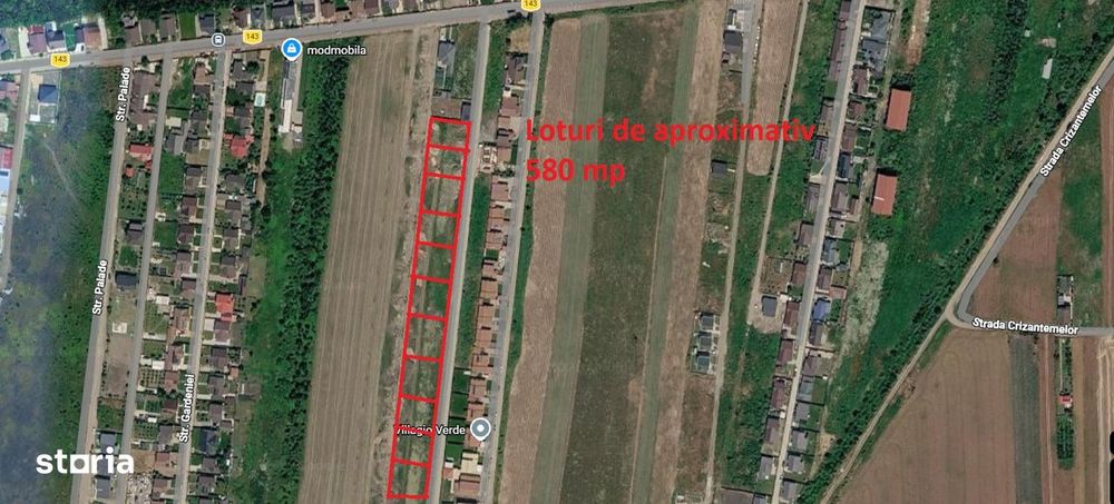 De vanzare: Loturi de teren intravilan – ~580 mp, Vanatori