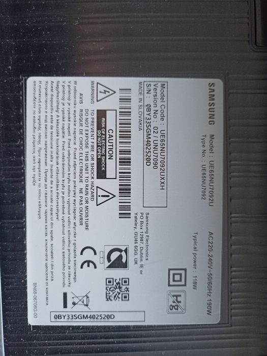 Tv Samsung UE65NU7092U