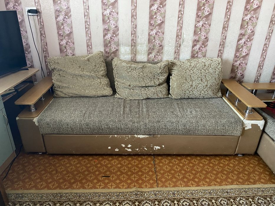 Продам кресло и диван раскладной б/у
