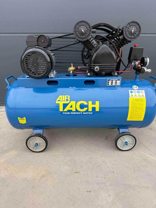 Компресор за въздух 100L 3 НР  2.2 кв усилен дебит 8 бара - 360 л/м