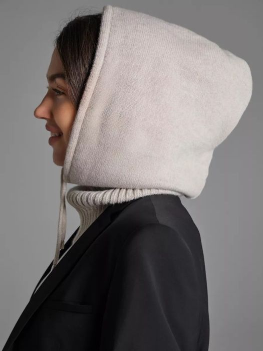 Капор вязаный капюшон