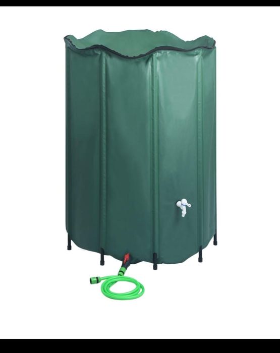 Rezervor de apă de ploaie pliabil cu cep, 1350 Litri