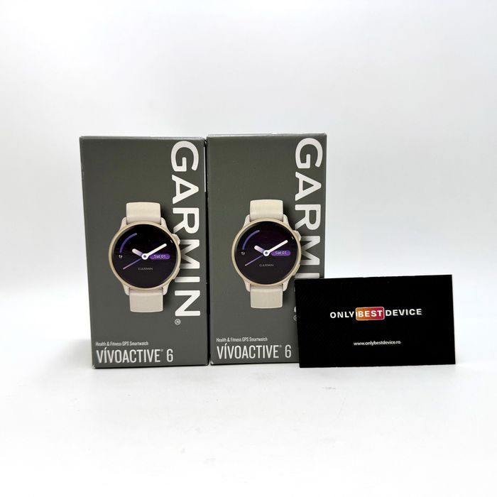 Ceas Garmin Vivoactive 6 Lunar Gold