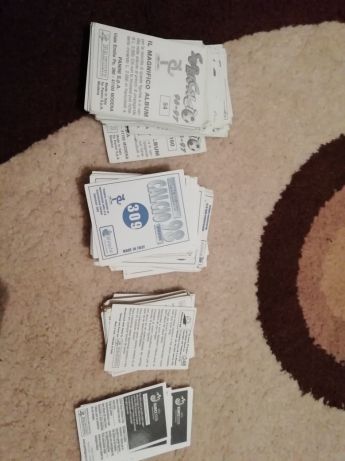 Abțibilduri stikere cu diverși fotbaliști anii '90...200 de bucati