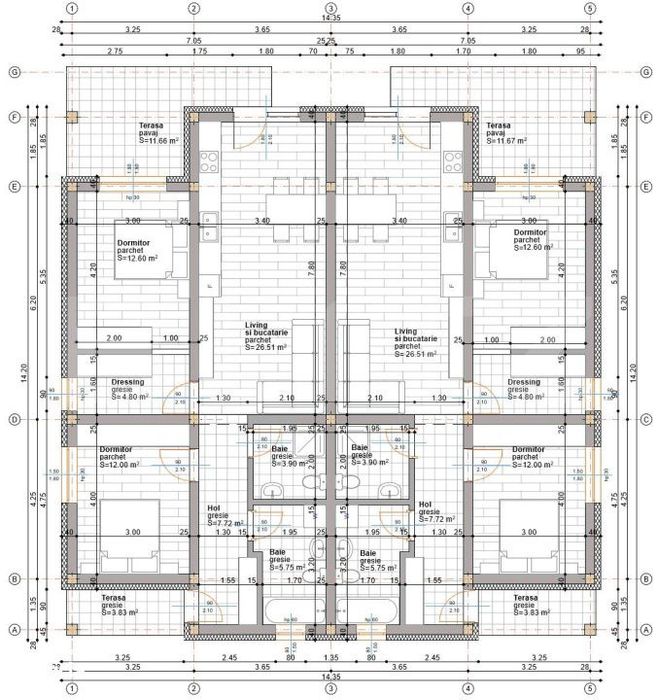 Duplex, 73mp, Valea Budacului, 125000, semifinisat